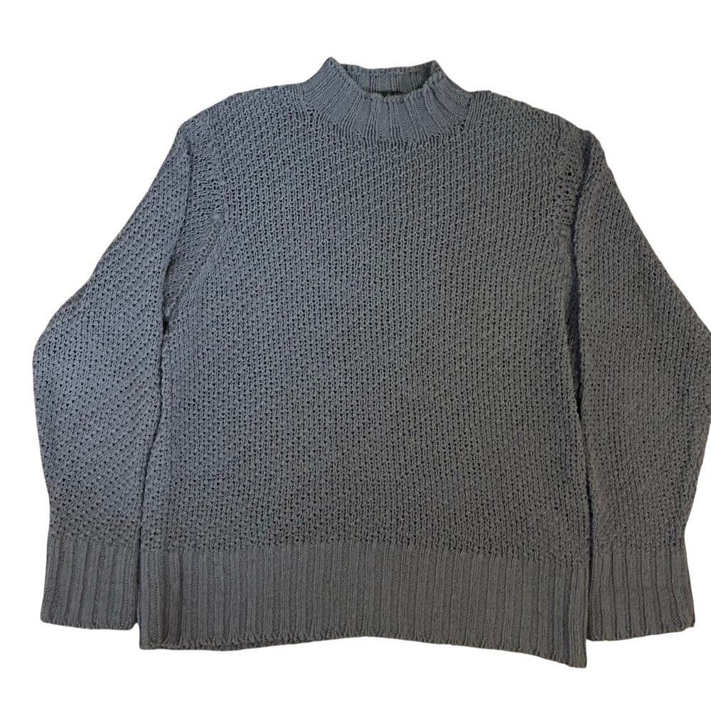 PS Paul Smith gray linen blend chunky relaxed tunic sweater size XL